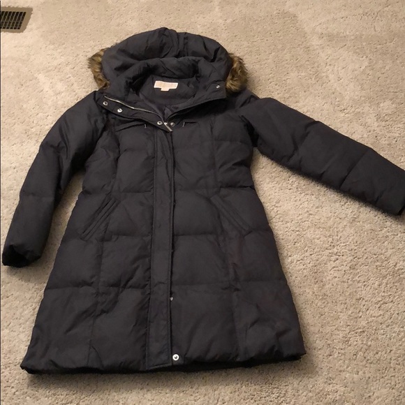 thigh length down jacket